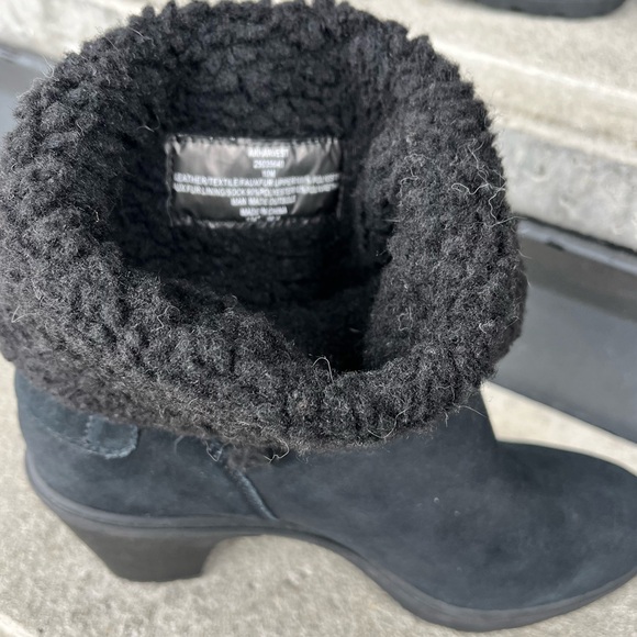 Anne Klein Sport Harvest black Faux suede and Fur Cold Weather Booties - Picture 14 of 16